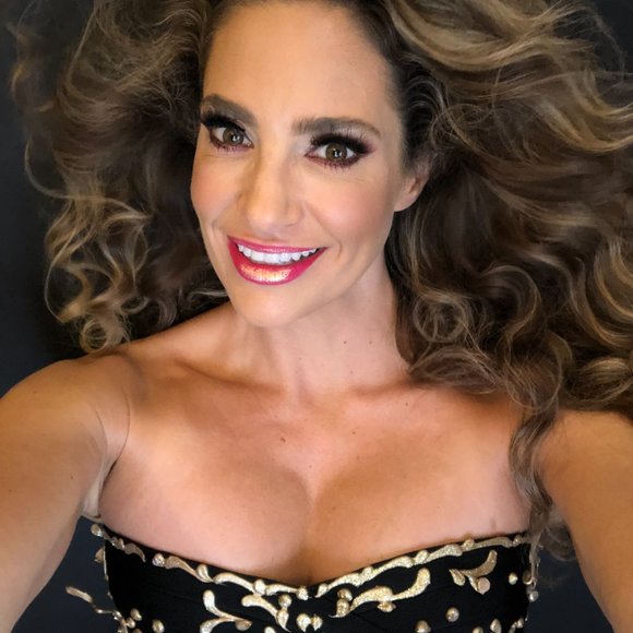 NEW WITH TAGS! BEAUTIFUL!$795 SZ SMALL BLACK AND GOLD WITH CRYSTALS, 1 OF A KIND - Picture 7 of 13